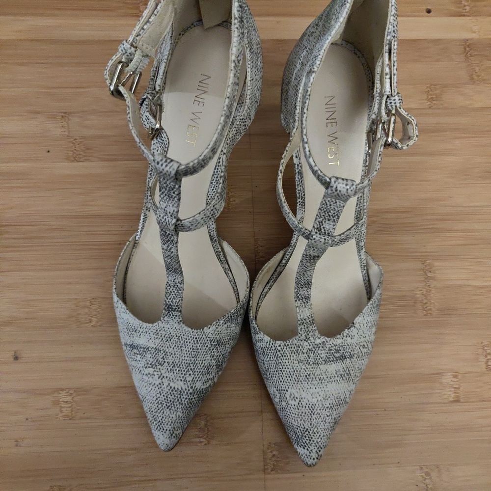 Nine West t-strap heels